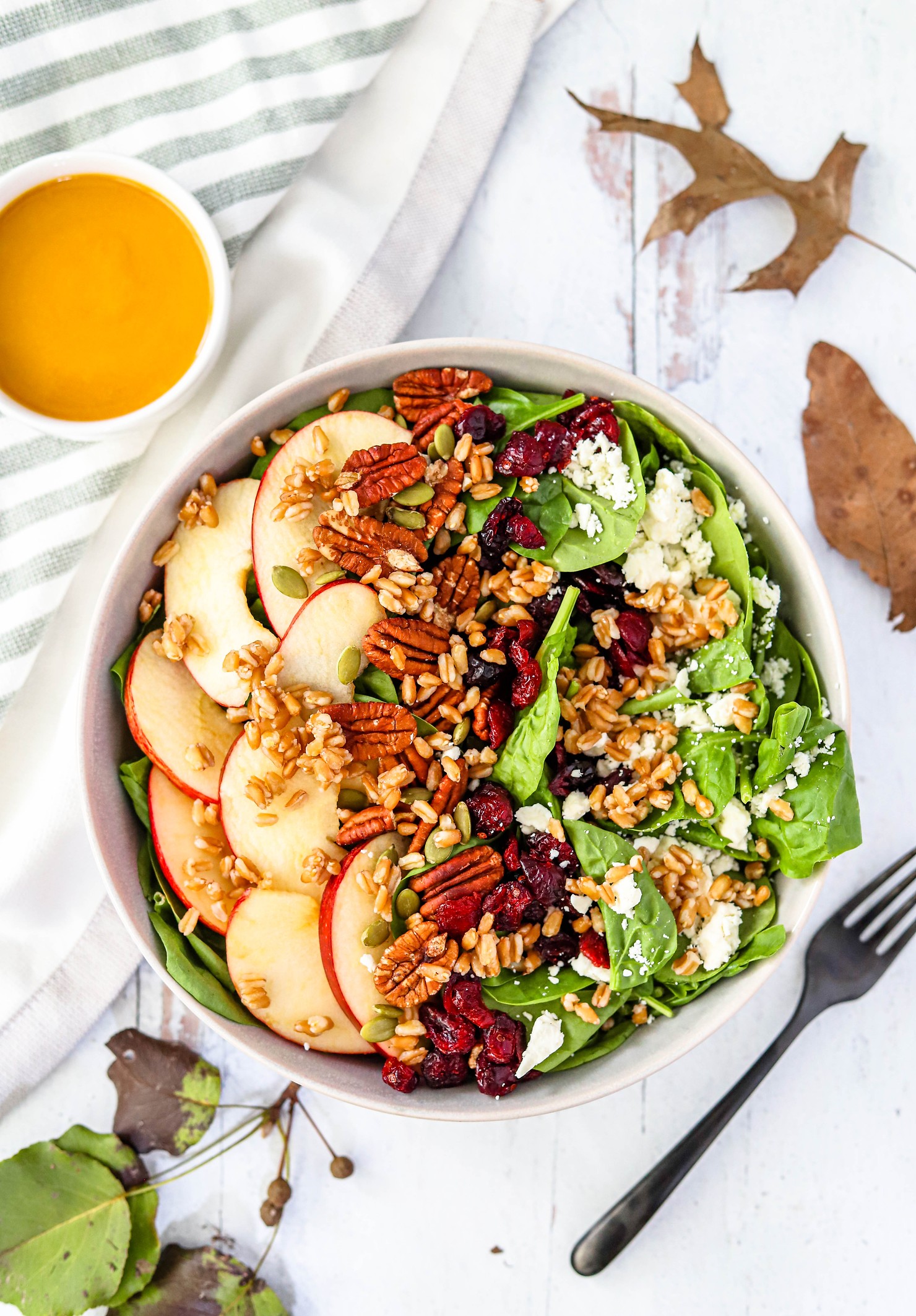 Fall Harvest Salad with Pumpkin Maple Dressing Fall Harvest Salad with Pumpkin Maple Dressing