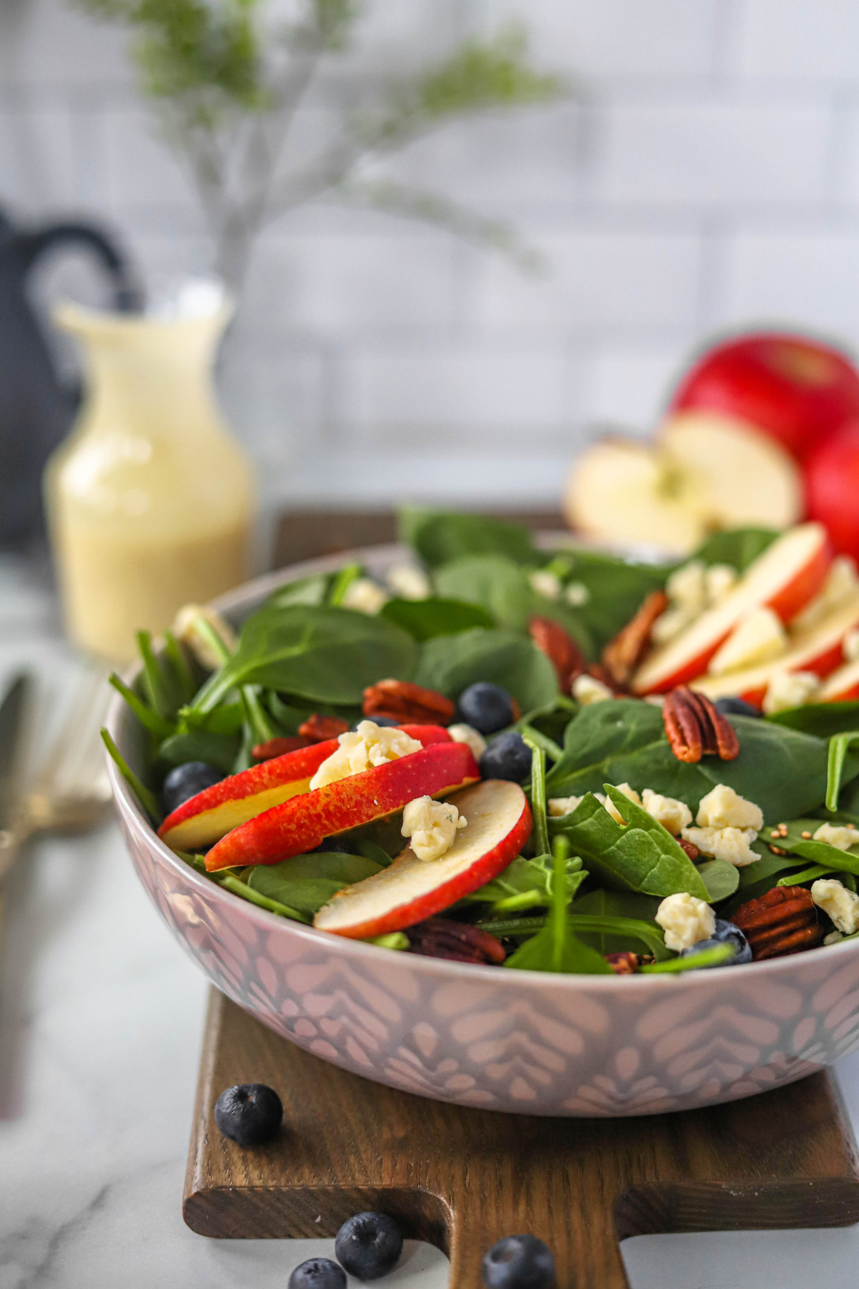 Apple Salad with Honey Shallot Dressing — Honest Grub