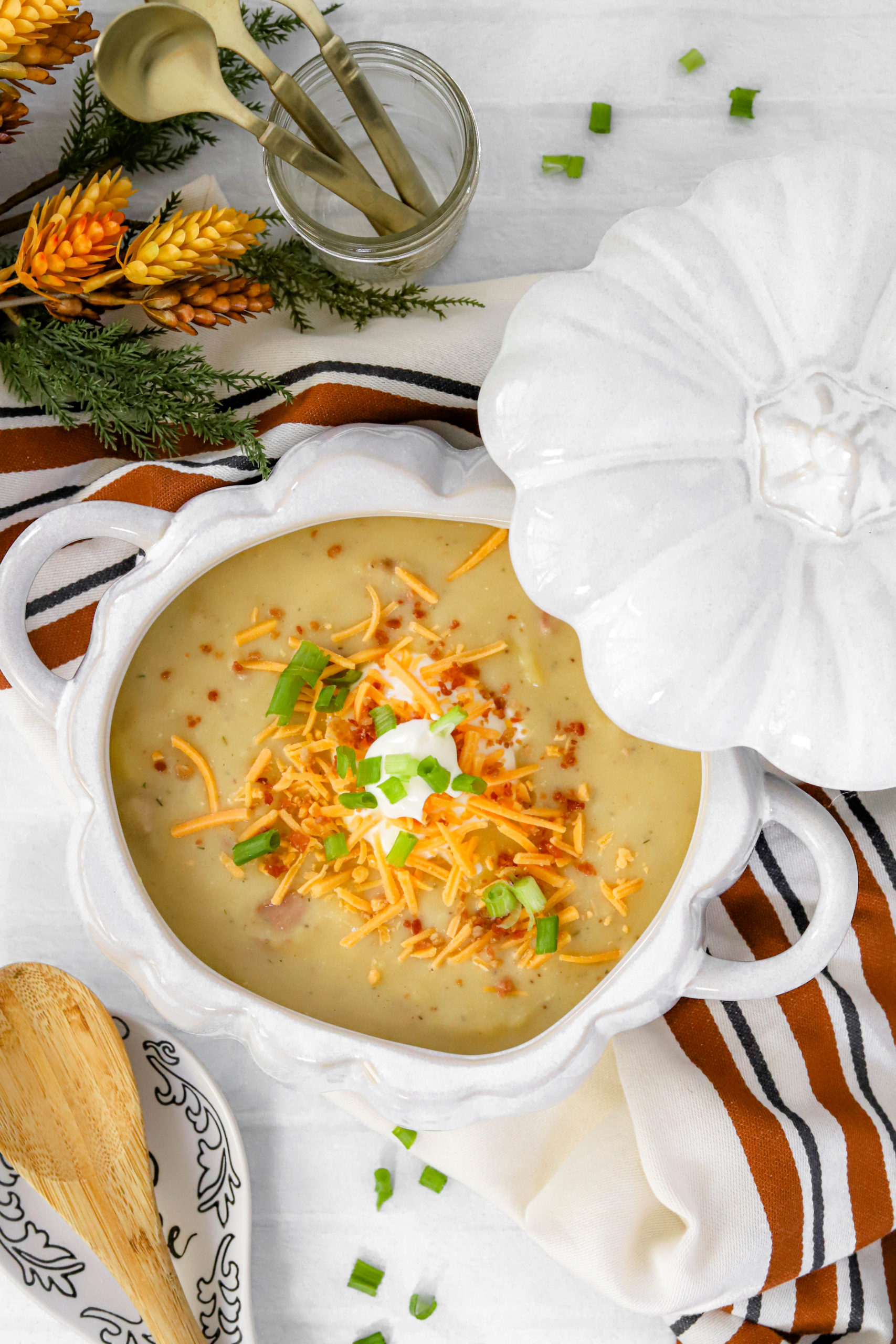 Gluten Free Crock Pot Potato Soup - Honest Grub, Honest Foodie